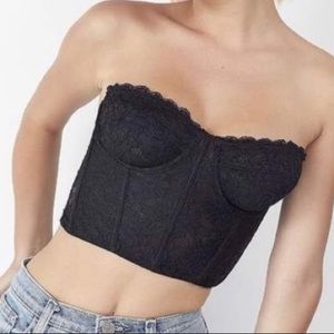 UO Black Lace Corset